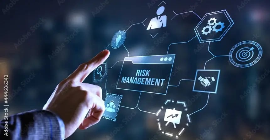 Risk management navigation on a digital screen