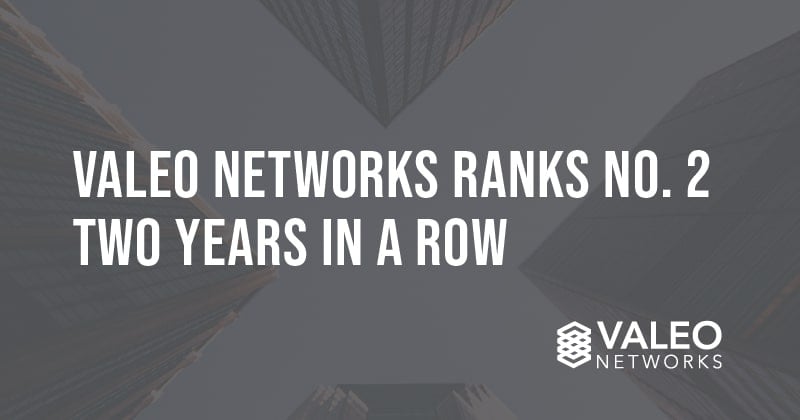 Valeo Networks Ranks No. 2 on CRN Fast Growth 150 List